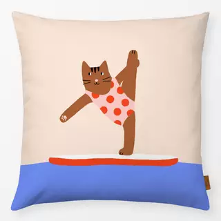 Kissen Yoga Katze