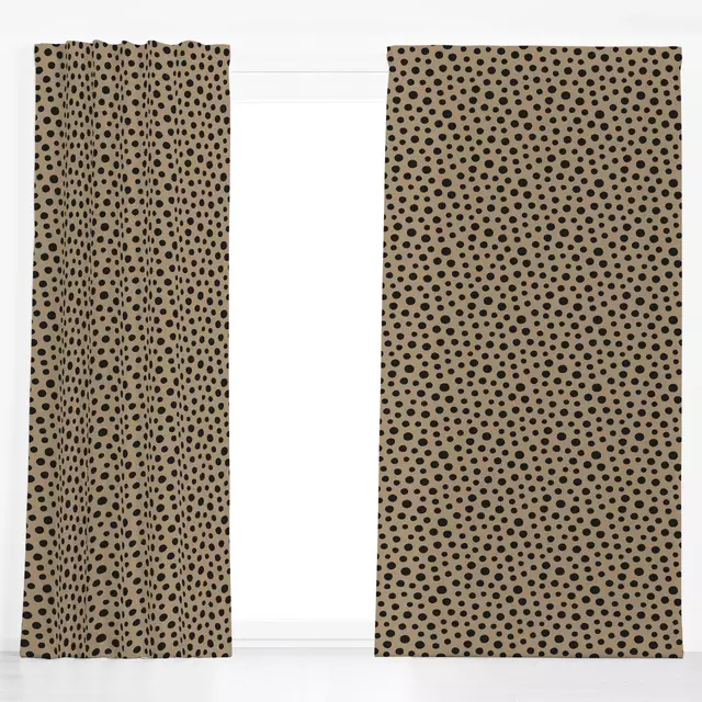 Dekovorhang Boho Dots camel
