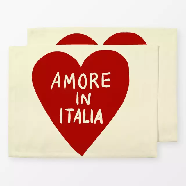 Tischset Amore in Italia