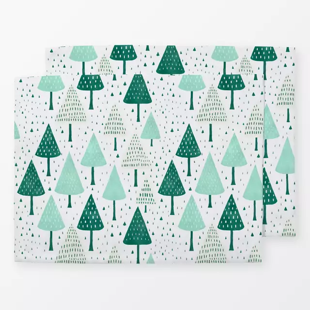 Tischset Whimsical Christmas Trees