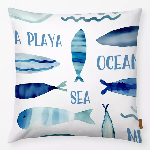 Kissen Down By The Sea blue