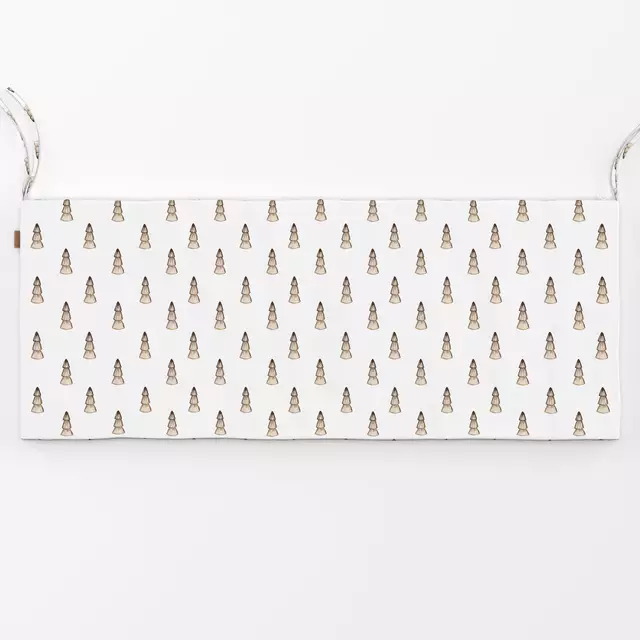 Bankauflage Trees pattern brown white