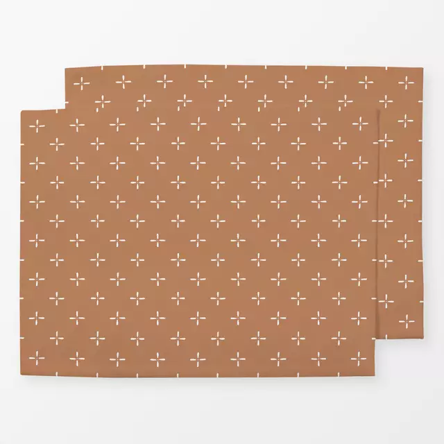 Tischset Flower Geo Braun