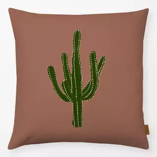 Kissen Palme Burned Sienna