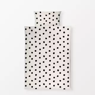 Bettwäsche Power Dots black