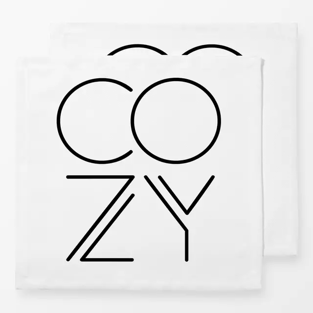 Servietten Cozy White