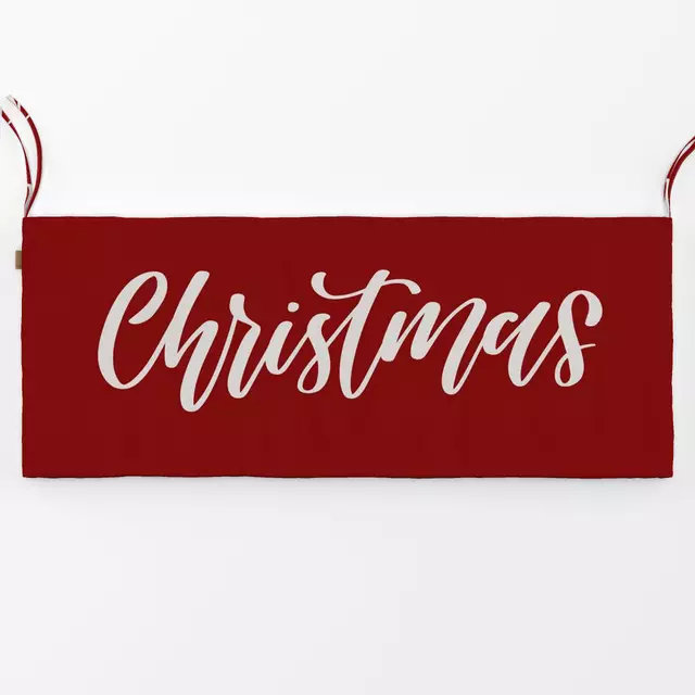 Bankauflage Christmas Weihnachtsrot