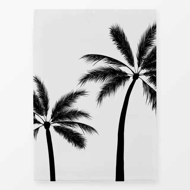 Geschirrtuch Tropical Palms black