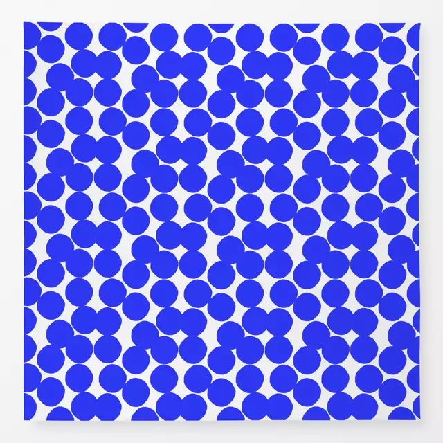 Tischdecke Blaue Punkte