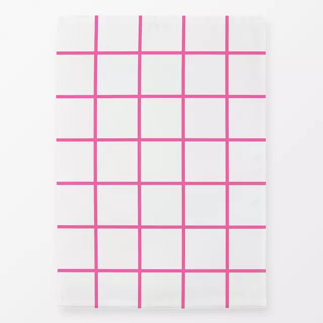 Geschirrtuch Pink & Weiß Grid