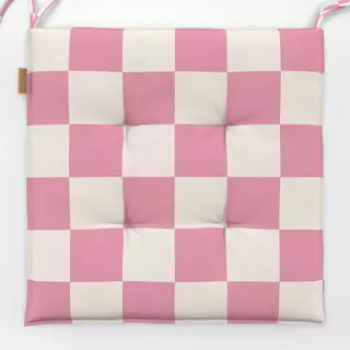 Sitzkissen Karo Rosa