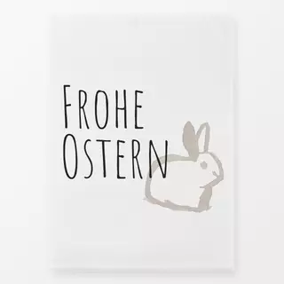 Geschirrtuch Frohe Ostern Hase