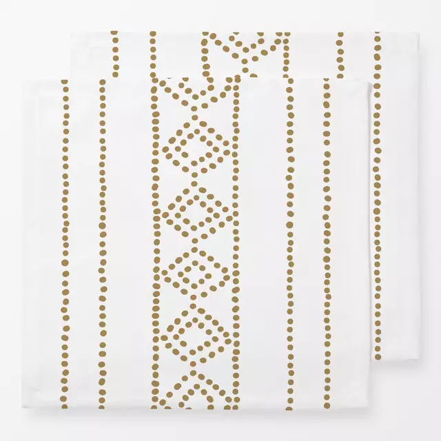 Servietten Boho Raute Senf