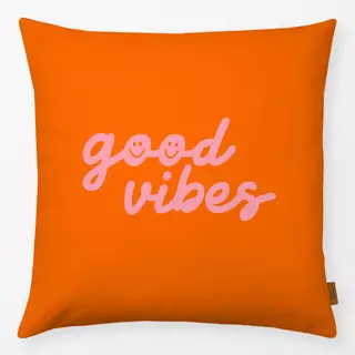 Kissen good vibes orange
