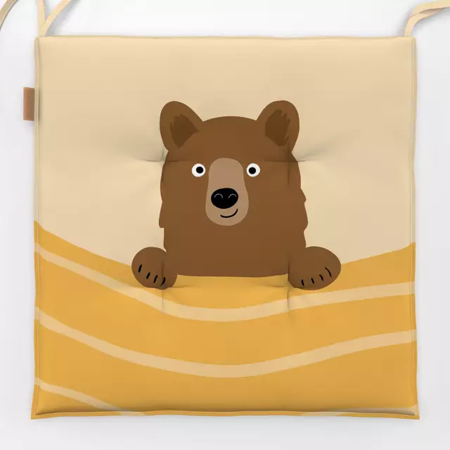 Sitzkissen Bär im Bett