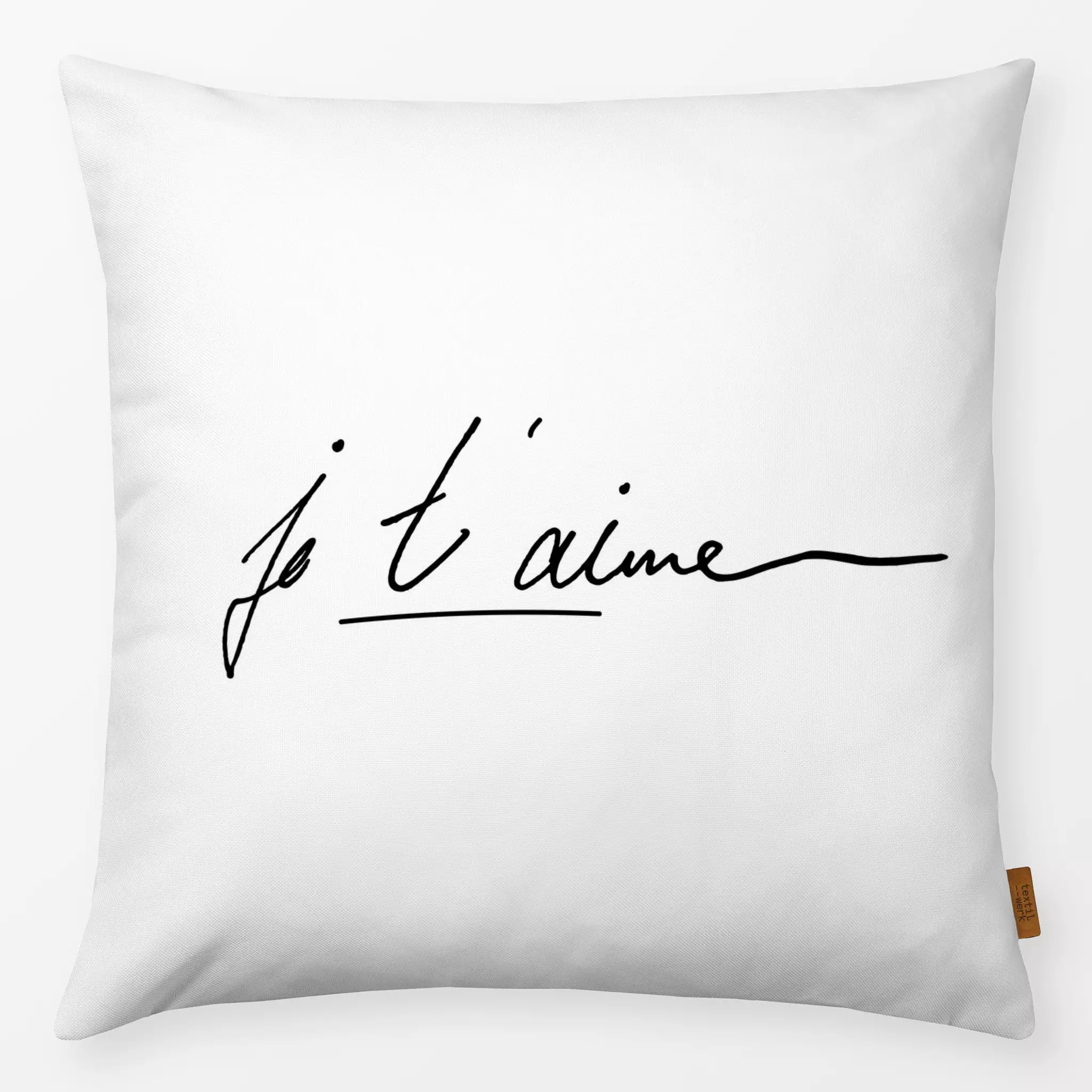 Kissen Je t´aime Je t´aime