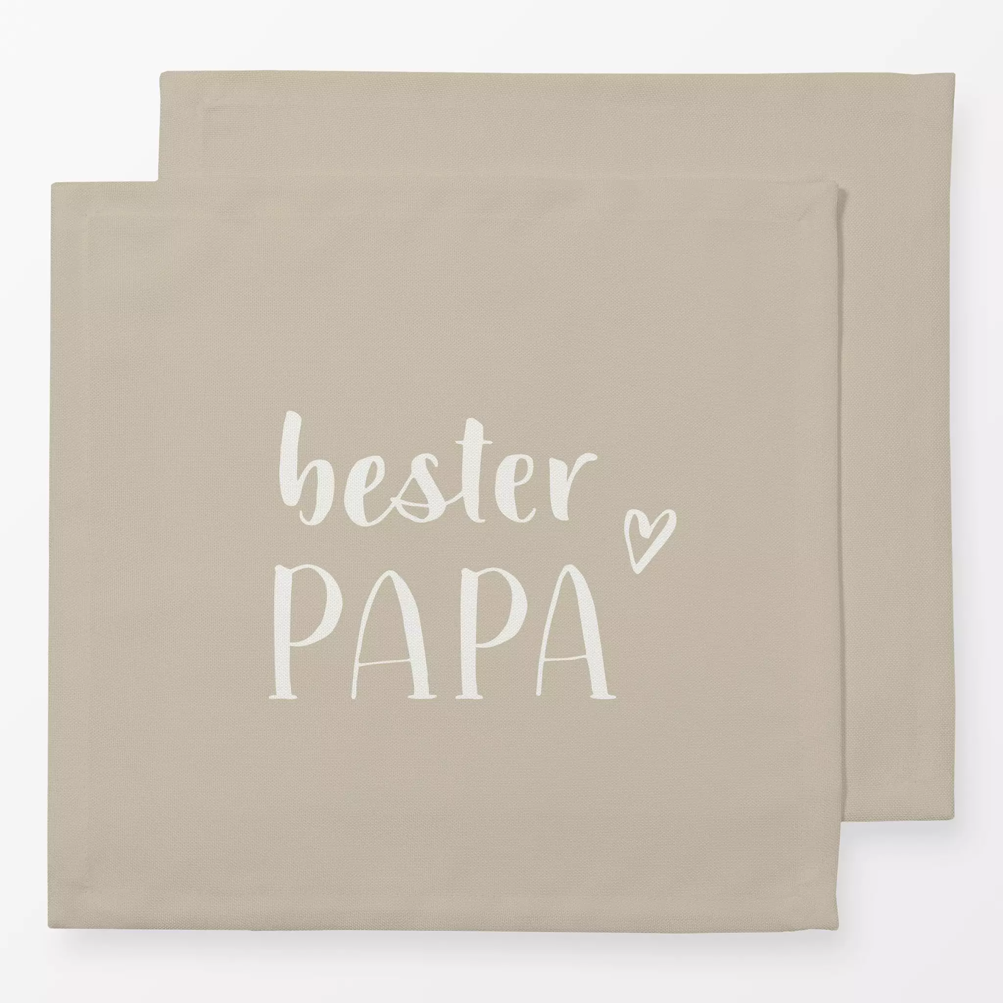 Servietten Bester Papa hellbraun Bester Papa hellbraun