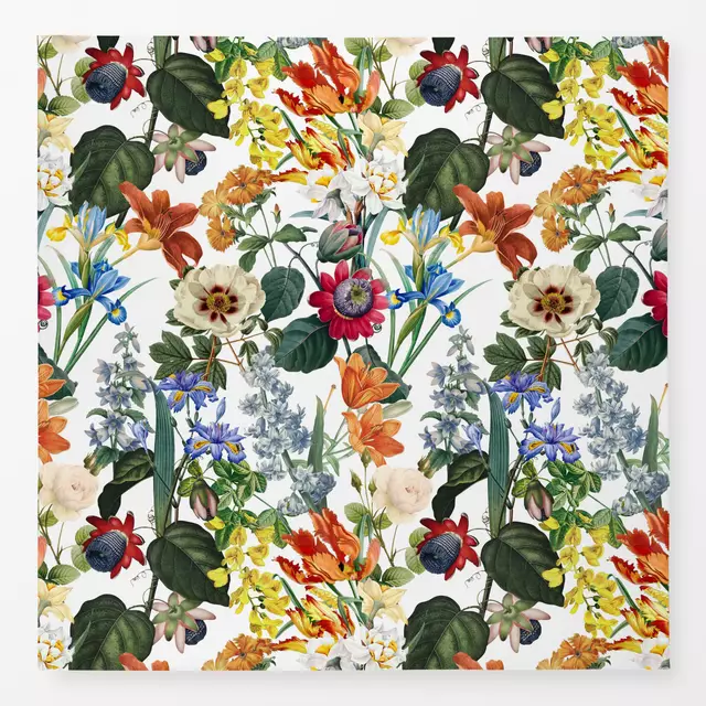 Tischdecke Vintage Blumen Garten