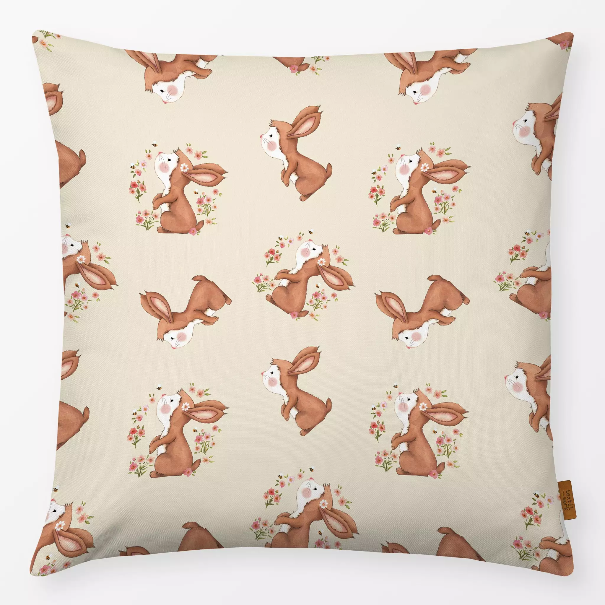 Kissen Hello Spring Rabbit beige Hello Spring Rabbit beige