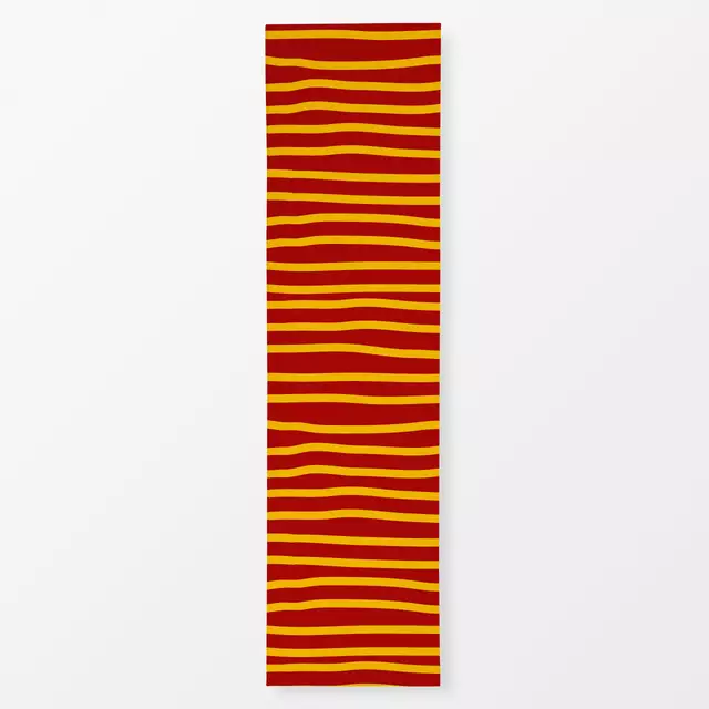 Tischläufer Yellow Red Stripes Horizontal