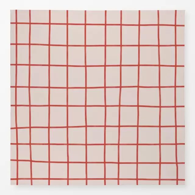 Tischdecke Red Grid
