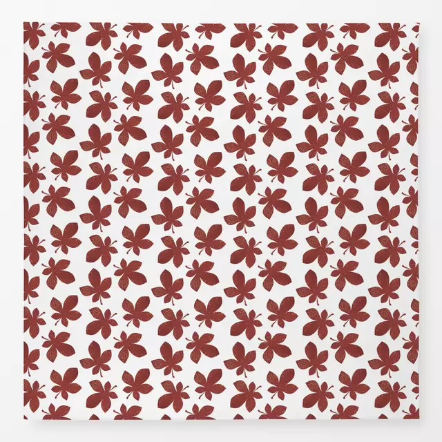 Tischdecke Muster Kastanienblätter