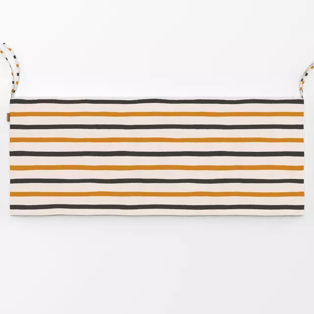 Bankauflage Stripes beige orange anthrazit
