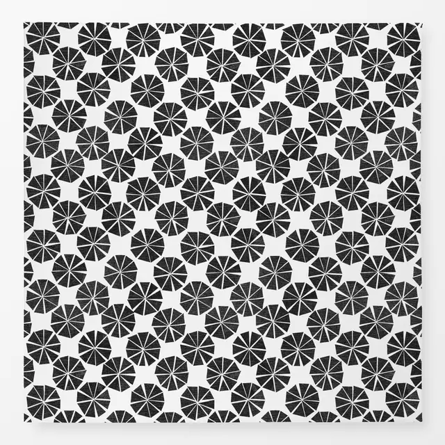 Tischdecke Zigzag Dots Black&White