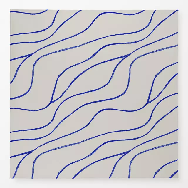 Tischdecke Vibrant Summer - Linien blau