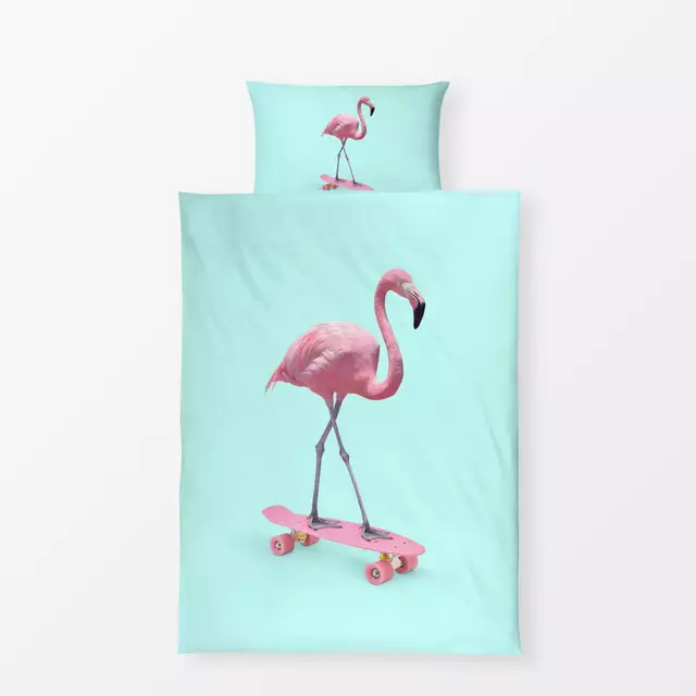 Bettwäsche Skate Flamingo