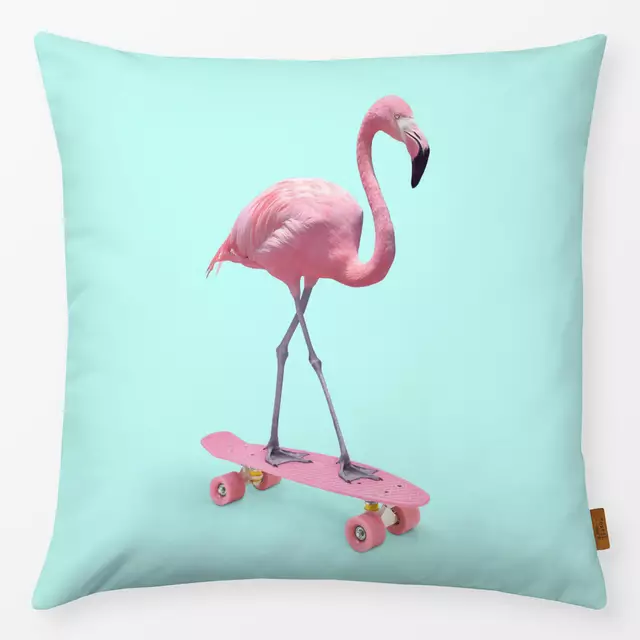 Kissen Skate Flamingo