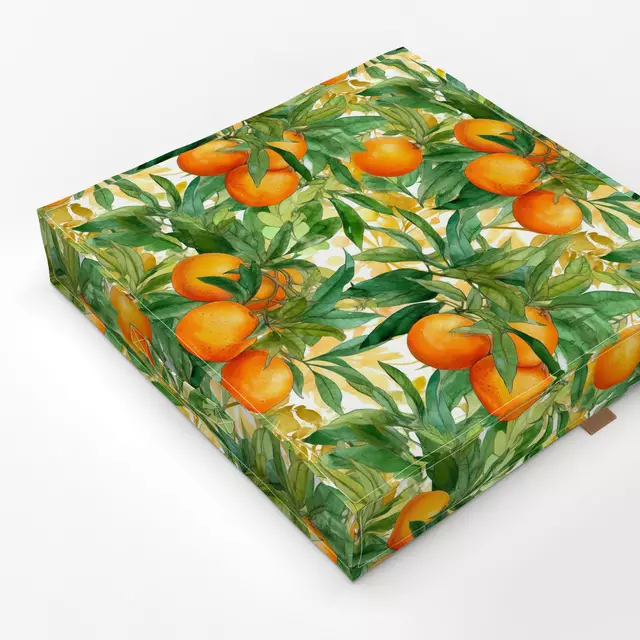 Bodenkissen Fresh Orange Print
