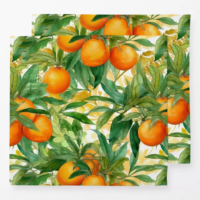 Servietten Fresh Orange Print