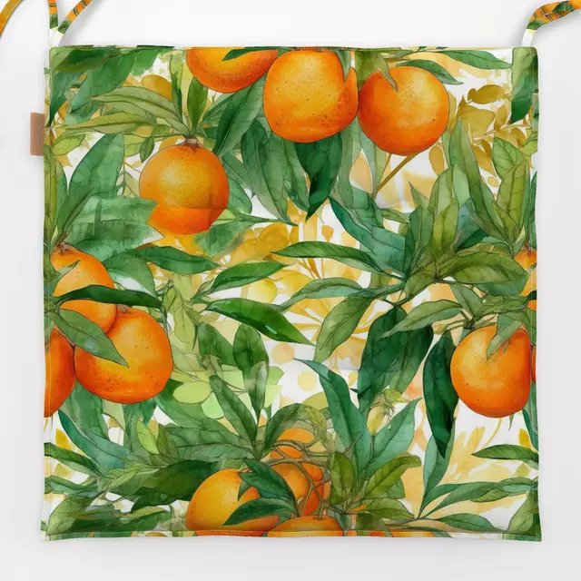 Sitzkissen Fresh Orange Print