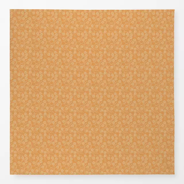 Tischdecke Swirling Flowers yellow