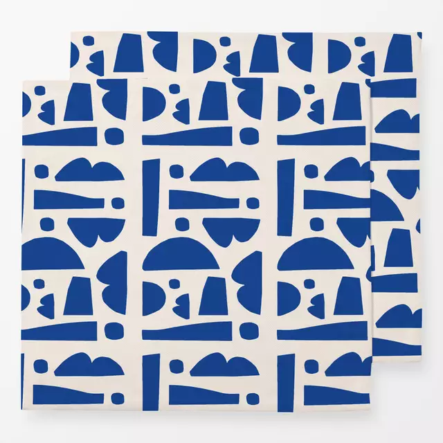Servietten Blue Carnaval