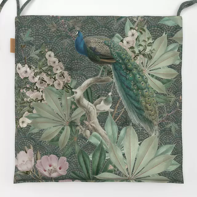 Sitzkissen Peacock botanical garden