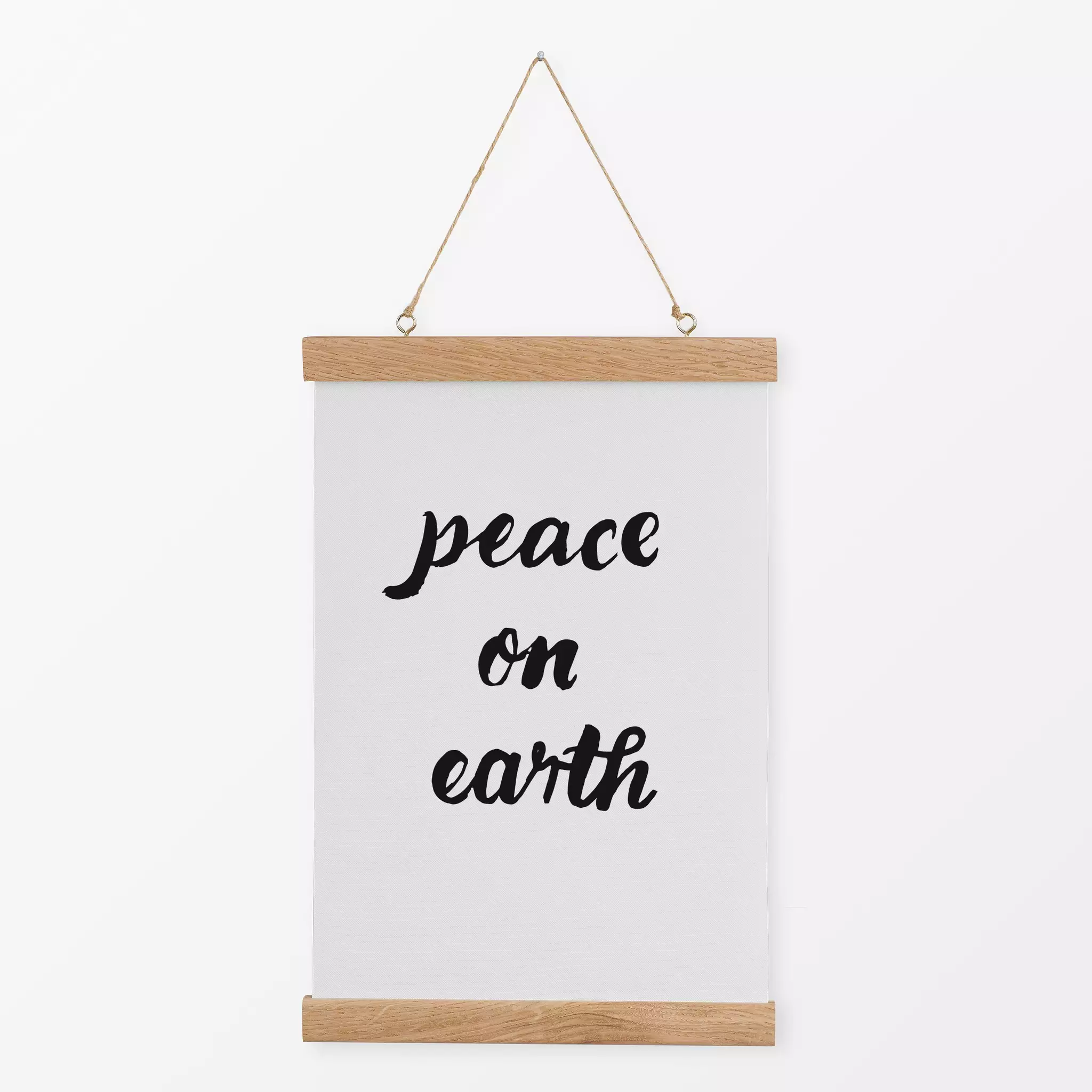 Textilposter peace on earth peace on earth