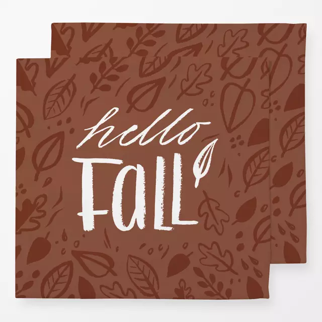 Servietten Hello Fall braun