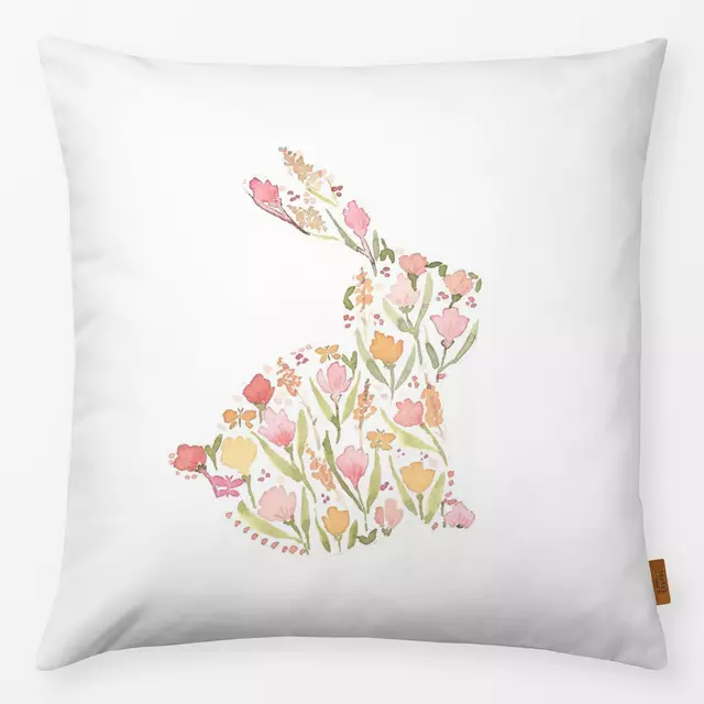 Kissen Hase floral pastell