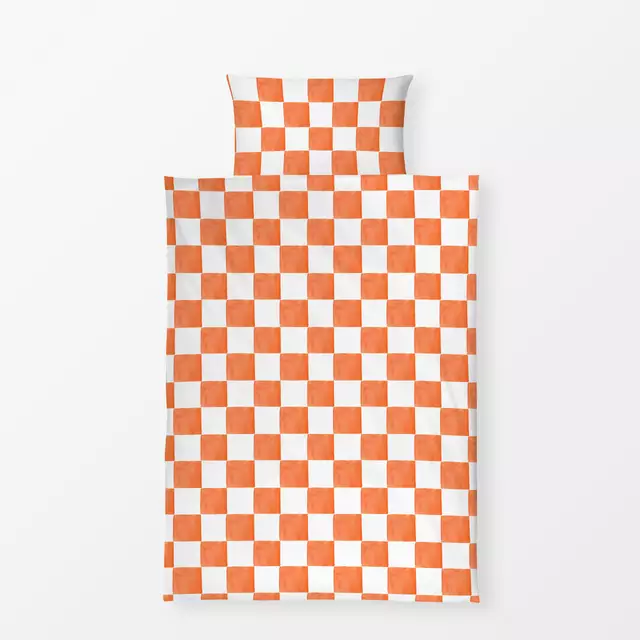 Bettwäsche Summer Fun Kacheln orange
