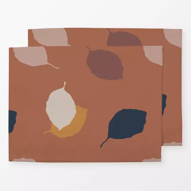Tischset Sketched Autumn Leaves 3