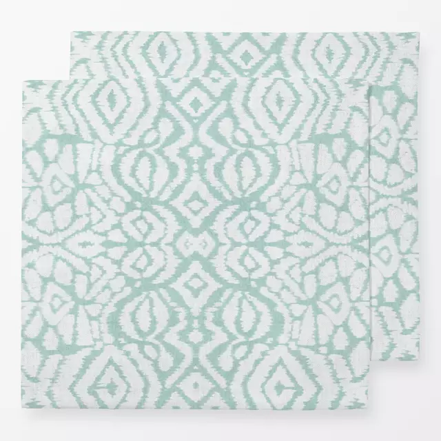 Servietten Boho Türkis Ikat