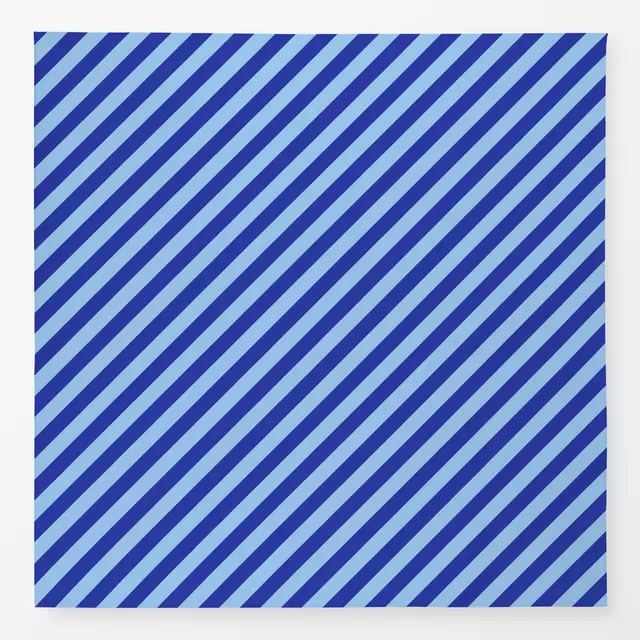 Tischdecke Blaue Streifen diagonal