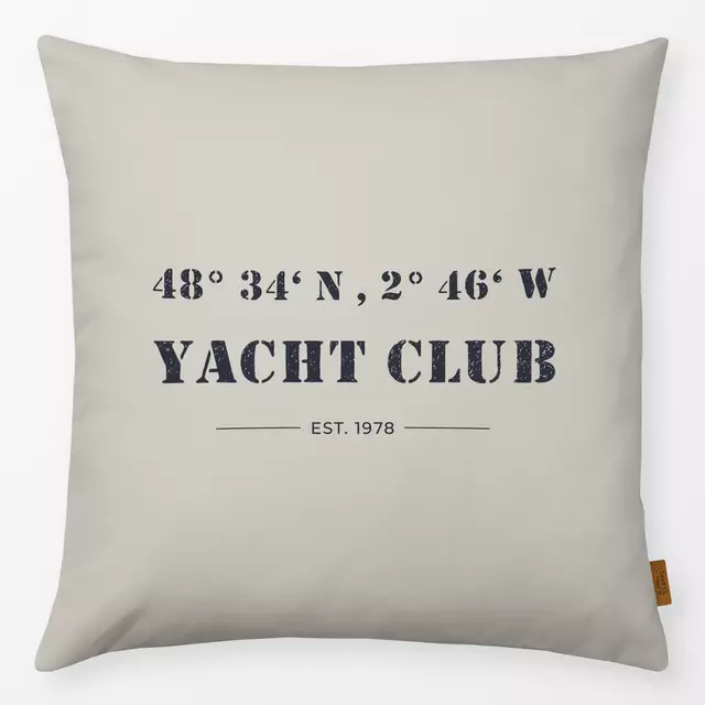 Kissen Yacht Club  Warm Grey