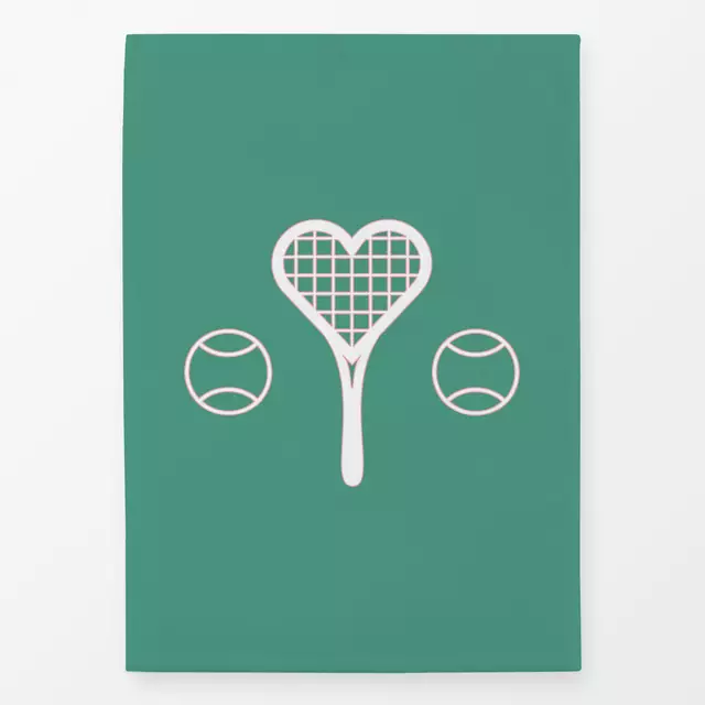 Geschirrtuch Vintage Tennis Liebe