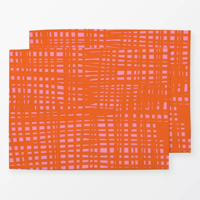 Tischset Organische Streifen NO5 orange