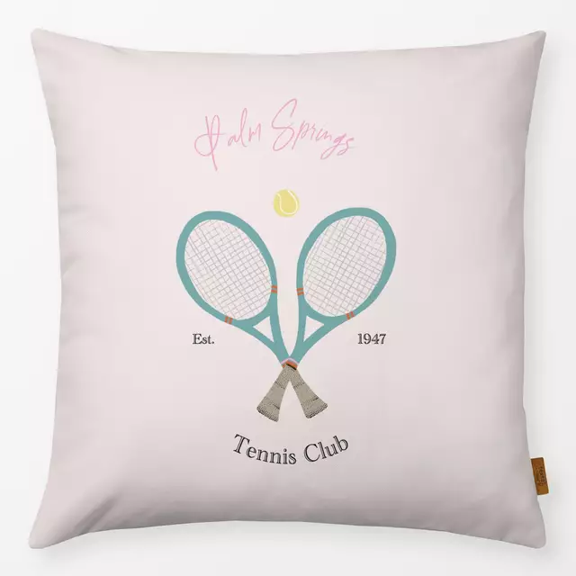 Kissen Vintage Tennis Club Beige