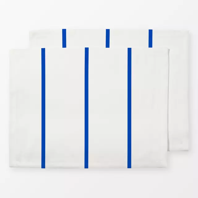 Tischset Schmale Streifen Blau