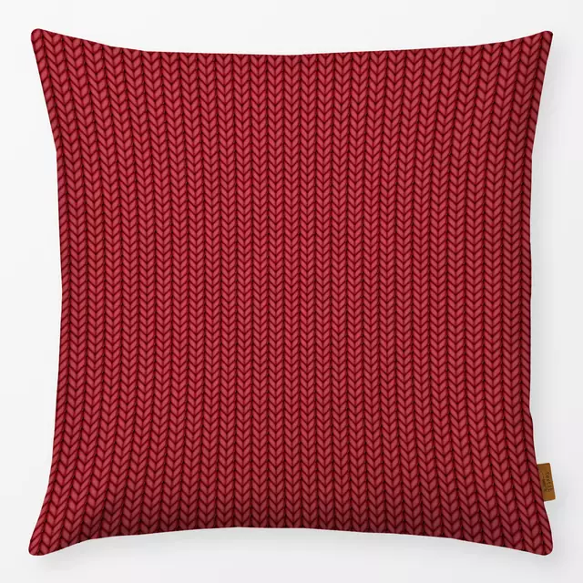 Kissen Cosy Knit Warm Red
